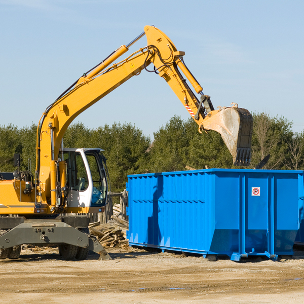 can i request a rental extension for a residential dumpster in Fanshawe Oklahoma